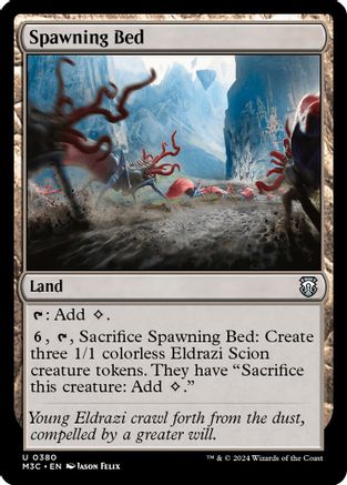 Spawning Bed (Ripple Foil) (380) [Commander: Modern Horizons 3]  Foil