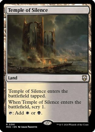 Temple of Silence (Ripple Foil) |  Foil (391) [Modern Horizons 3 Commander]