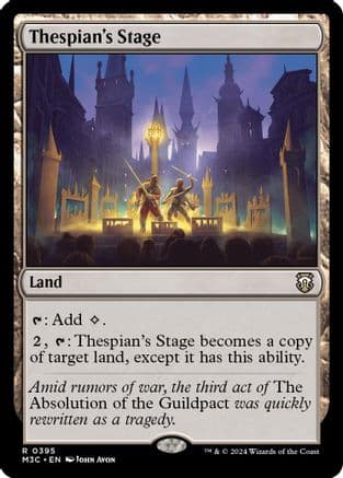 Thespian's Stage (Ripple Foil) |  Foil (395) [Modern Horizons 3 Commander]