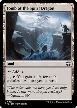 Tomb of the Spirit Dragon (Ripple Foil) (397) [Commander: Modern Horizons 3]  Foil