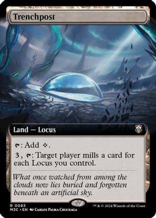 Trenchpost (Extended Art) (Ripple Foil) |  Foil (083) [Modern Horizons 3 Commander]