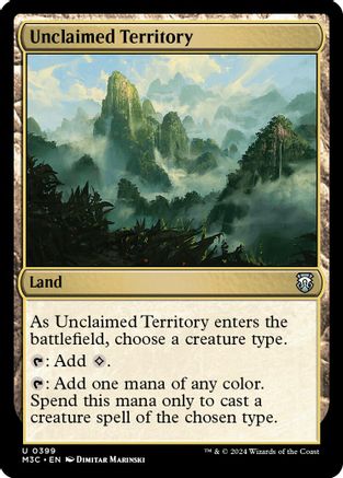 Unclaimed Territory (Ripple Foil) (399) [Commander: Modern Horizons 3]  Foil