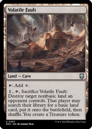 Volatile Fault (Ripple Foil) (407) [Commander: Modern Horizons 3]  Foil