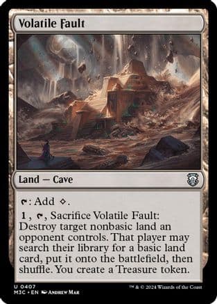 Volatile Fault (Ripple Foil) (407) [Commander: Modern Horizons 3]  Foil