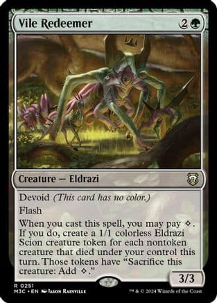 Vile Redeemer (Ripple Foil) (251) [Commander: Modern Horizons 3]  Foil