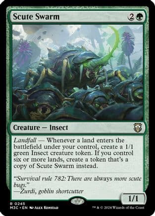 Scute Swarm (Ripple Foil) (245) [Commander: Modern Horizons 3]  Foil