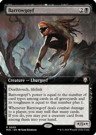 Barrowgoyf (Extended Art) (Ripple Foil) (050) [Modern Horizons 3 Commander]  Foil