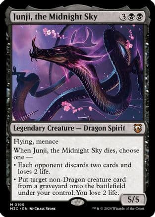 Junji, the Midnight Sky (Ripple Foil) |  Foil (199) [Modern Horizons 3 Commander]
