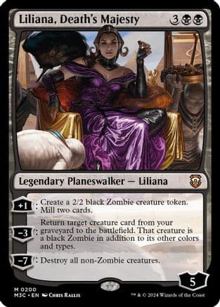 Liliana, Death's Majesty (Ripple Foil) |  Foil (200) [Modern Horizons 3 Commander]