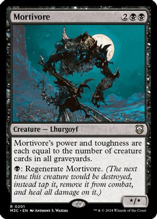 Mortivore (Ripple Foil) (201) [Commander: Modern Horizons 3]  Foil