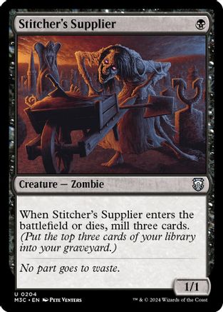 Stitcher's Supplier (Ripple Foil) (204) [Commander: Modern Horizons 3]  Foil