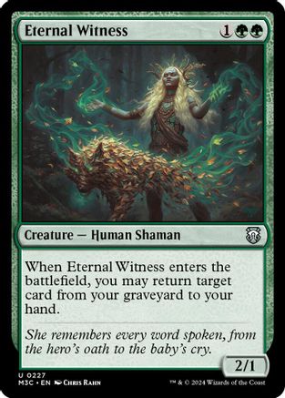 Eternal Witness (Ripple Foil) (227) [Commander: Modern Horizons 3]  Foil