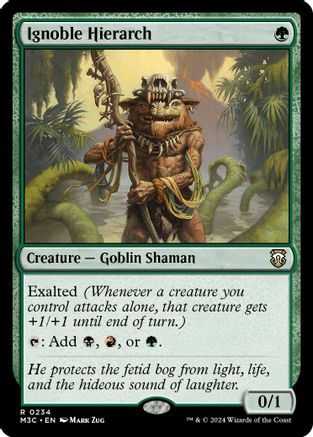 Ignoble Hierarch (Ripple Foil) (234) [Commander: Modern Horizons 3]  Foil