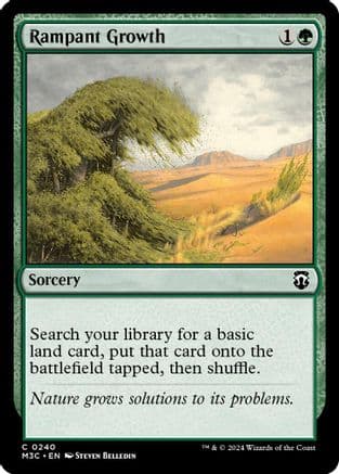 Rampant Growth (Ripple Foil) |  Foil (240) [Modern Horizons 3 Commander]
