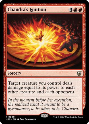 Chandra's Ignition (Ripple Foil) (209) [Commander: Modern Horizons 3]  Foil