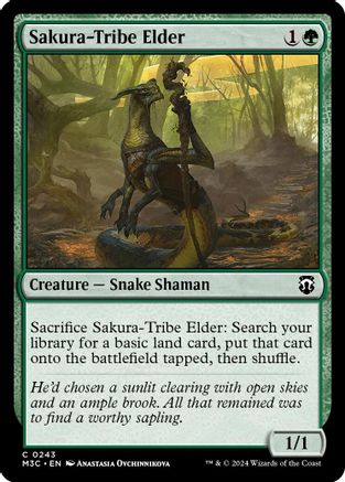 Sakura-Tribe Elder (Ripple Foil) (243) [Commander: Modern Horizons 3]  Foil