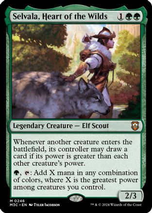 Selvala, Heart of the Wilds (Ripple Foil) (246) [Commander: Modern Horizons 3]  Foil