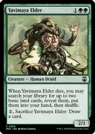 Yavimaya Elder (Ripple Foil) |  Foil (254) [Modern Horizons 3 Commander]