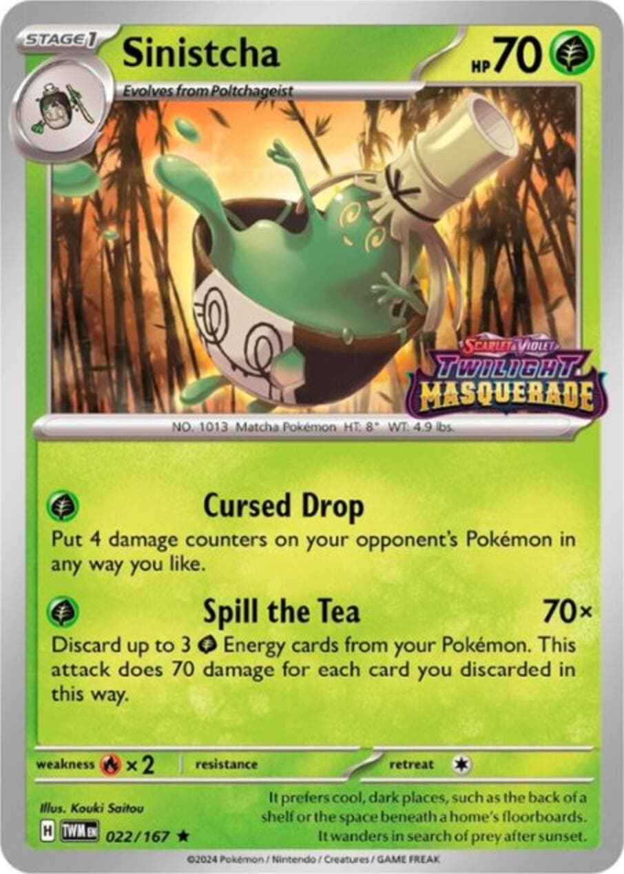 Sinistcha (Prerelease) 022/167 - SV Scarlet & Violet Promo Cards Holofoil
