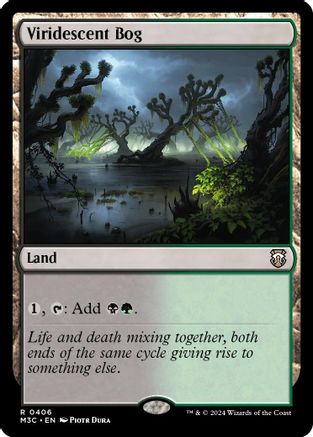 Viridescent Bog (Ripple Foil) (406) [Commander: Modern Horizons 3]  Foil