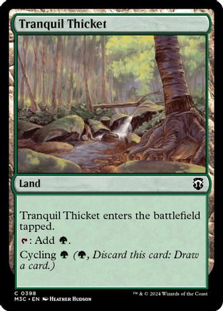 Tranquil Thicket (Ripple Foil) |  Foil (398) [Modern Horizons 3 Commander]