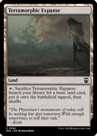 Terramorphic Expanse (Ripple Foil) |  Foil (394) [Modern Horizons 3 Commander]