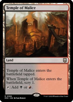 Temple of Malice (Ripple Foil) |  Foil (389) [Modern Horizons 3 Commander]