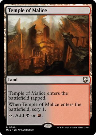 Temple of Malice (Ripple Foil) |  Foil (389) [Modern Horizons 3 Commander]