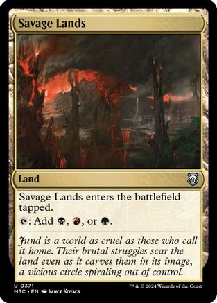 Savage Lands (Ripple Foil) (371) [Commander: Modern Horizons 3]  Foil