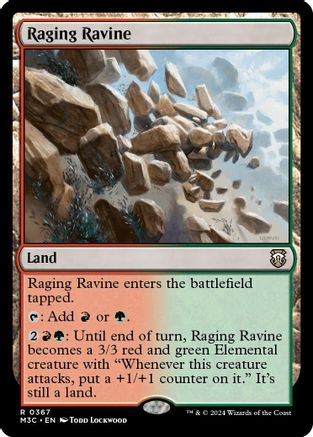 Raging Ravine (Ripple Foil) |  Foil (367) [Commander: Modern Horizons 3]