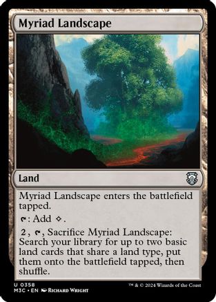 Myriad Landscape (Ripple Foil) (358) [Commander: Modern Horizons 3]  Foil