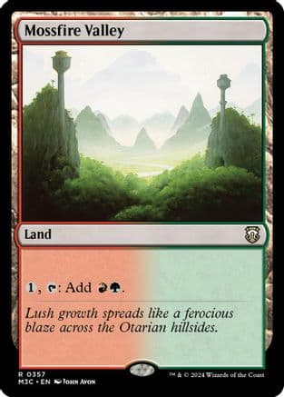 Mossfire Valley (Ripple Foil) |  Foil (357) [Modern Horizons 3 Commander]