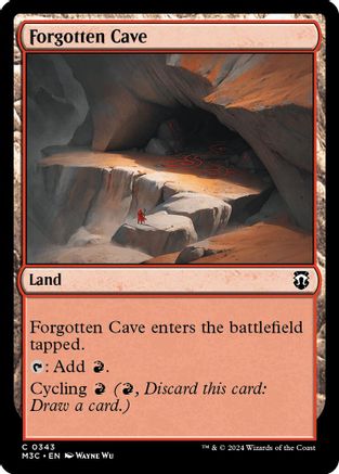 Forgotten Cave (Ripple Foil) |  Foil (343) [Modern Horizons 3 Commander]