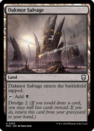 Dakmor Salvage (Ripple Foil) (333) [Commander: Modern Horizons 3]  Foil