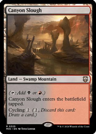 Canyon Slough (Ripple Foil) (325) [Commander: Modern Horizons 3]  Foil