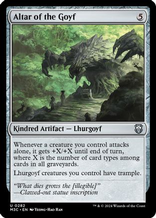 Altar of the Goyf (Ripple Foil) (282) [Commander: Modern Horizons 3]  Foil