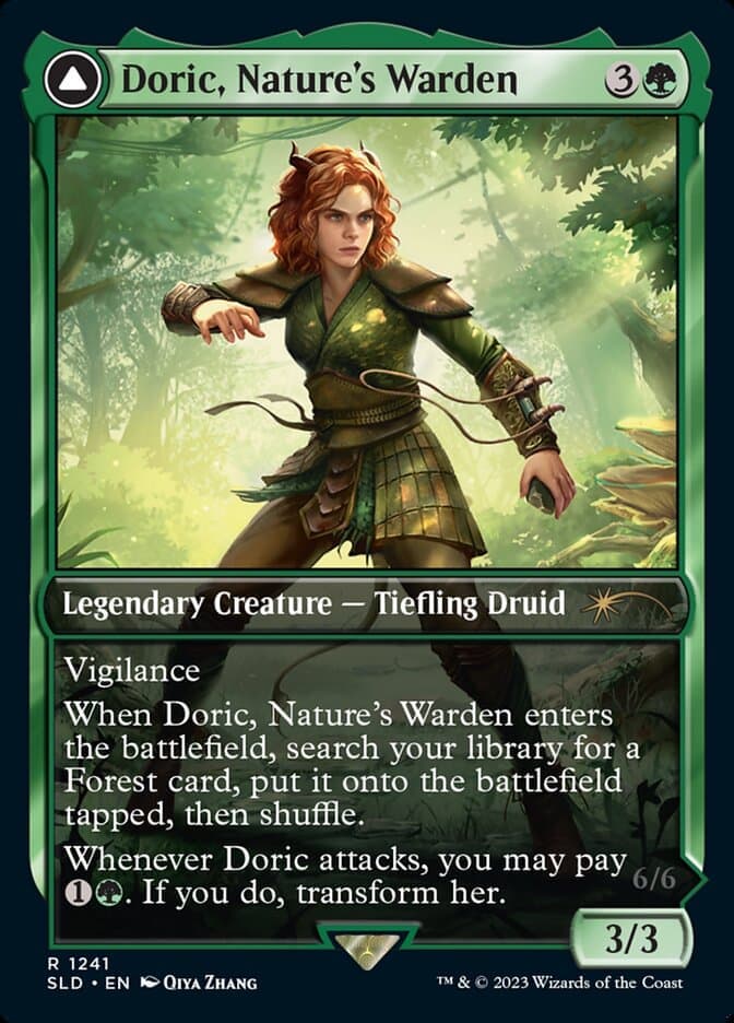Doric, Nature's Warden // Doric, Owlbear Avenger [Secret Lair Drop Series] Foil