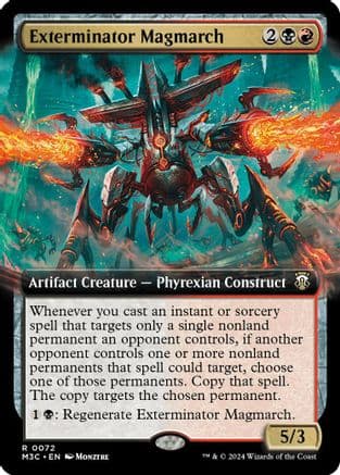 Exterminator Magmarch (Extended Art) (Ripple Foil) (072) [Commander: Modern Horizons 3]  Foil