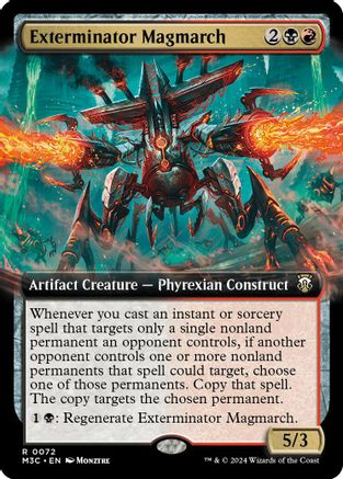 Exterminator Magmarch (Extended Art) (Ripple Foil) (072) [Commander: Modern Horizons 3]  Foil