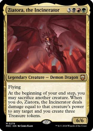 Ziatora, the Incinerator (Ripple Foil) |  Foil (279) [Commander: Modern Horizons 3]