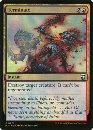 Terminate (Ripple Foil) (274) [Commander: Modern Horizons 3]  Foil