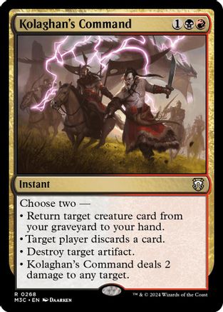 Kolaghan's Command (Ripple Foil) (268) [Commander: Modern Horizons 3]  Foil