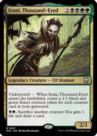 Izoni, Thousand-Eyed (Ripple Foil) |  Foil (267) [Modern Horizons 3 Commander]