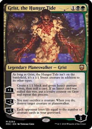 Grist, the Hunger Tide (Ripple Foil) |  Foil (264) [Modern Horizons 3 Commander]