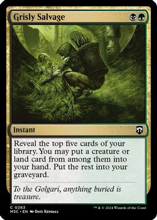 Grisly Salvage (Ripple Foil) (263) [Commander: Modern Horizons 3]  Foil