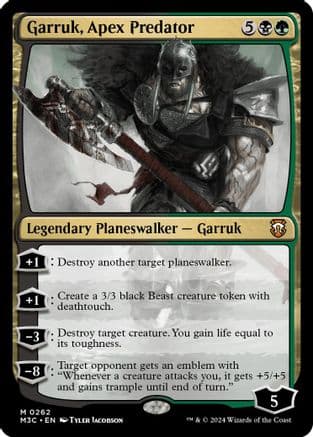 Garruk, Apex Predator (Ripple Foil) |  Foil (262) [Modern Horizons 3 Commander]