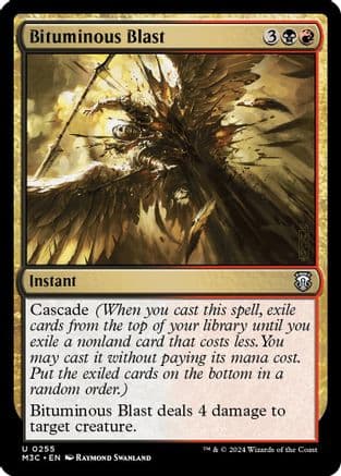 Bituminous Blast (Ripple Foil) |  Foil (255) [Modern Horizons 3 Commander]