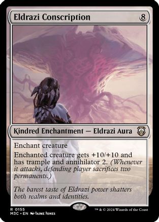 Eldrazi Conscription (Ripple Foil) (155) [Commander: Modern Horizons 3]  Foil
