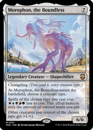 Morophon, the Boundless (Ripple Foil) |  Foil (157) [Modern Horizons 3 Commander]