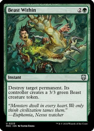 Beast Within (Ripple Foil) |  Foil (223) [Modern Horizons 3 Commander]